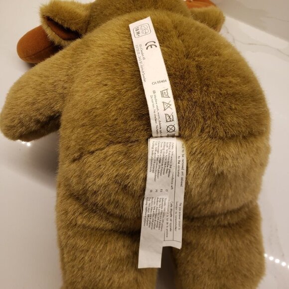 Ikea Plush Brown Moose Rust Color Antlers 17" l Antlers Stuffed Animal - Picture 10 of 10